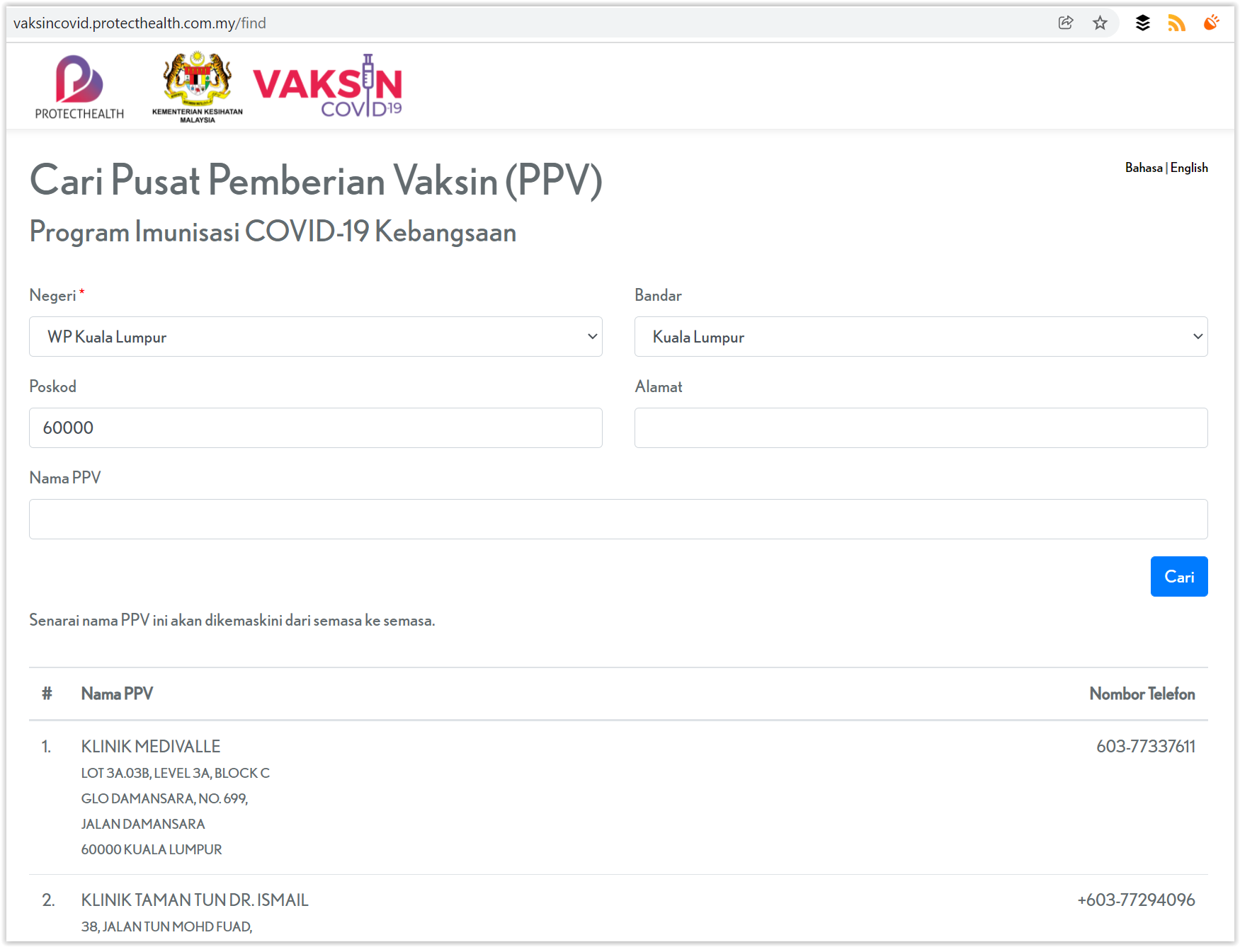 Az vaccine malaysia registration website